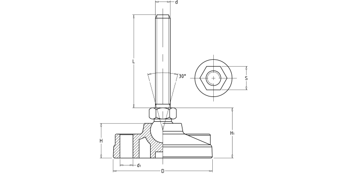 萬向調節(jié)支撐腳