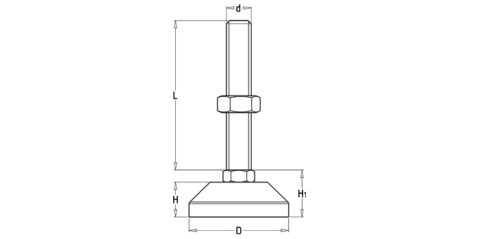 碳鋼固定調(diào)節(jié)支撐腳