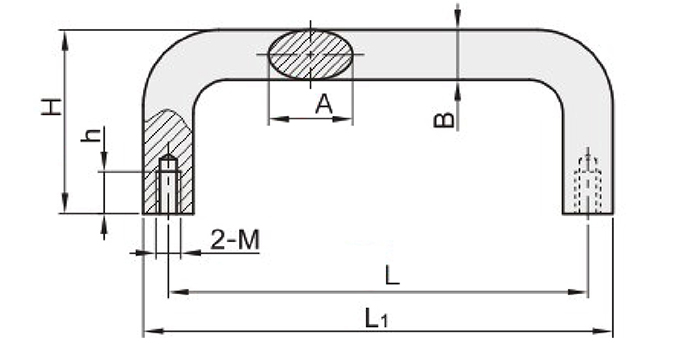 XYAG10/11/21/30/44/46/47 橢圓形拉手