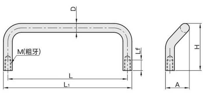 XYAF51/61/62 角型拉手