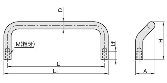 XYAF51/61/72/76 角型拉手