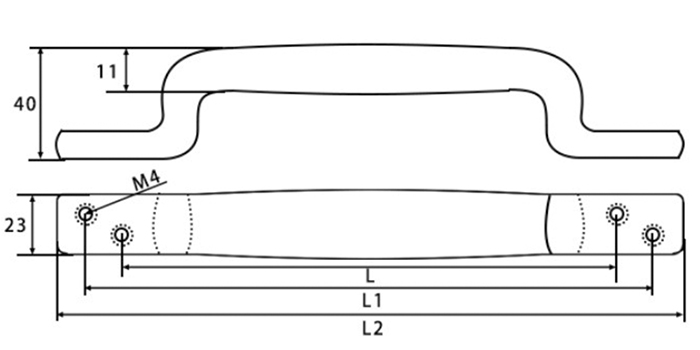 XYLS208 精密鑄造型拉手