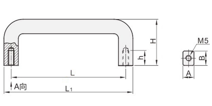 XYAC26/27/29/31 方形拉手